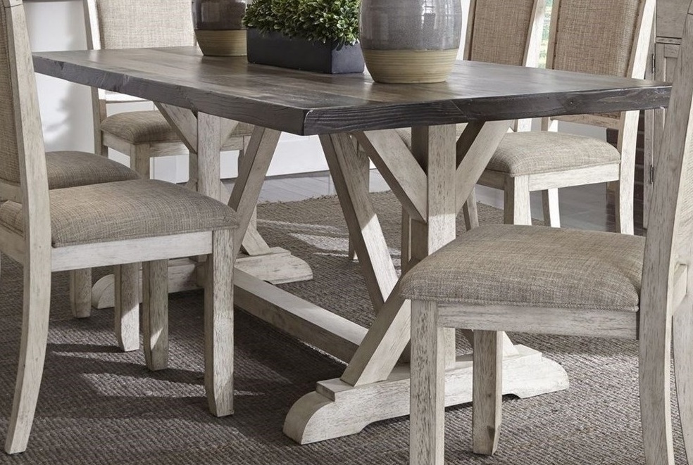 American Design Furniture by Monroe - Covington Bay Trestle Table 2